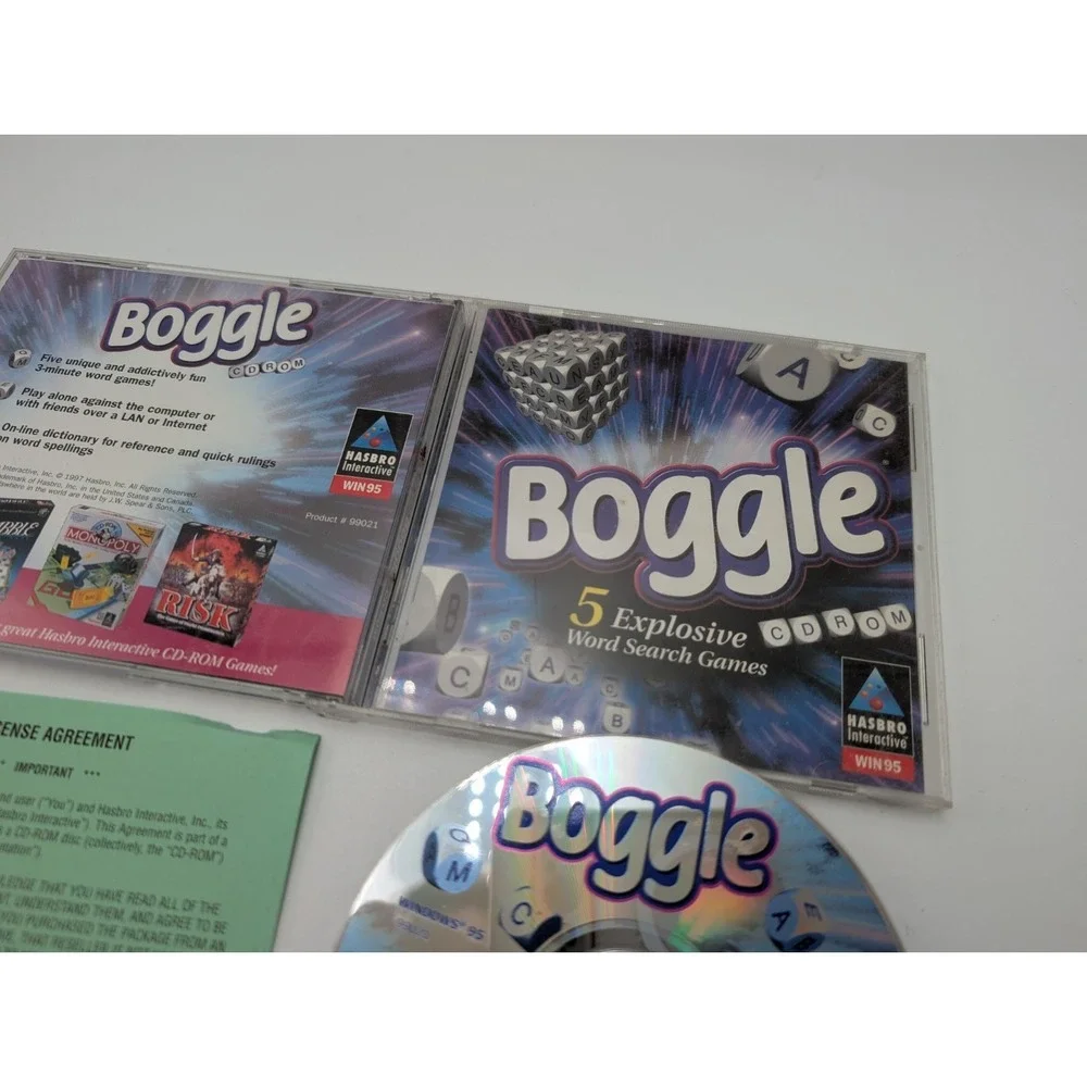 Boggle CD-ROM (PC, 1997) Complete With Insert, Windows‎